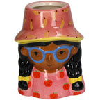 Mini Flower Pot Multi Color – Mini Jill - ↑ 10.2 Cm - Face Head